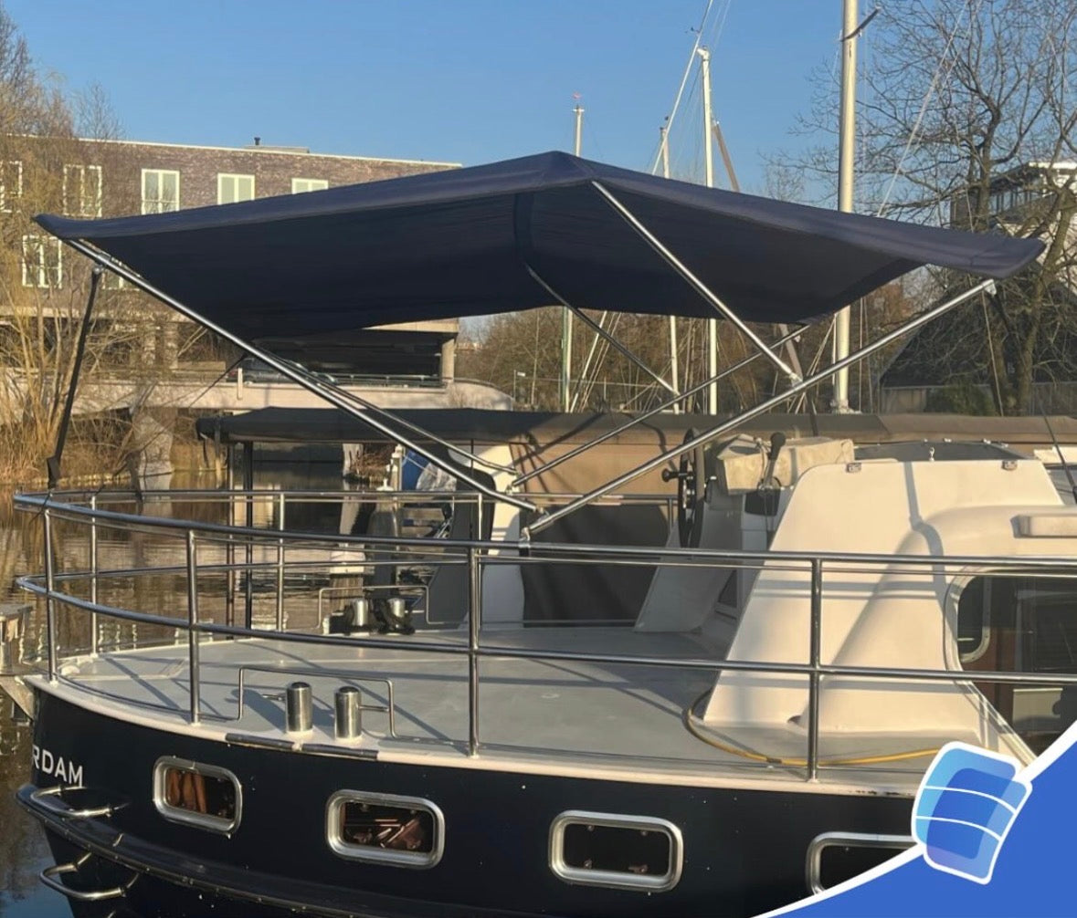 RVS Biminitop op maat gemaakt in onze zeilmakerij
