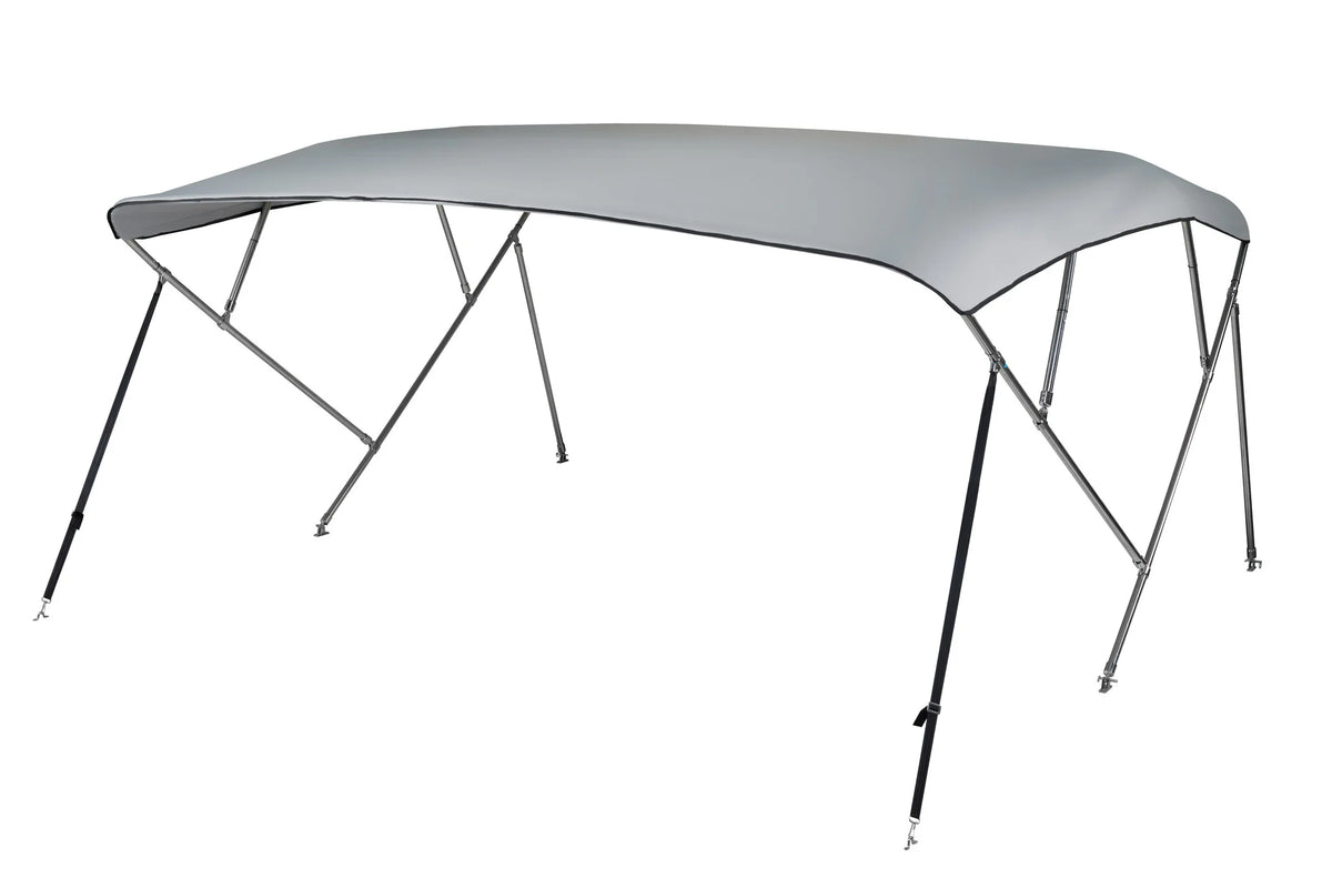 NALUX  RVS Biminitop 4 bogen - Hoogte 117 cm -Breedte 155-169 cm