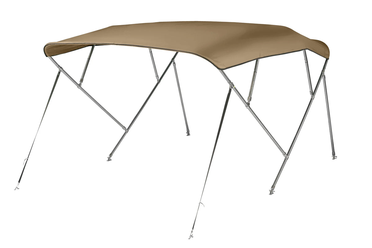 NALUX  RVS Biminitop 4 bogen - Hoogte 137 cm -Breedte 200-213 cm