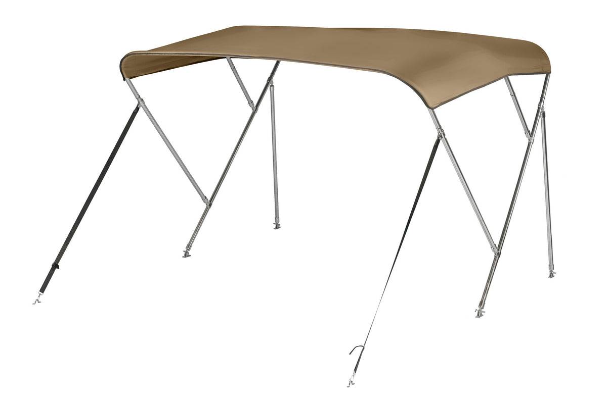 NALUX  RVS Biminitop 3 bogen - Hoogte 117 cm -Breedte 246-261 cm
