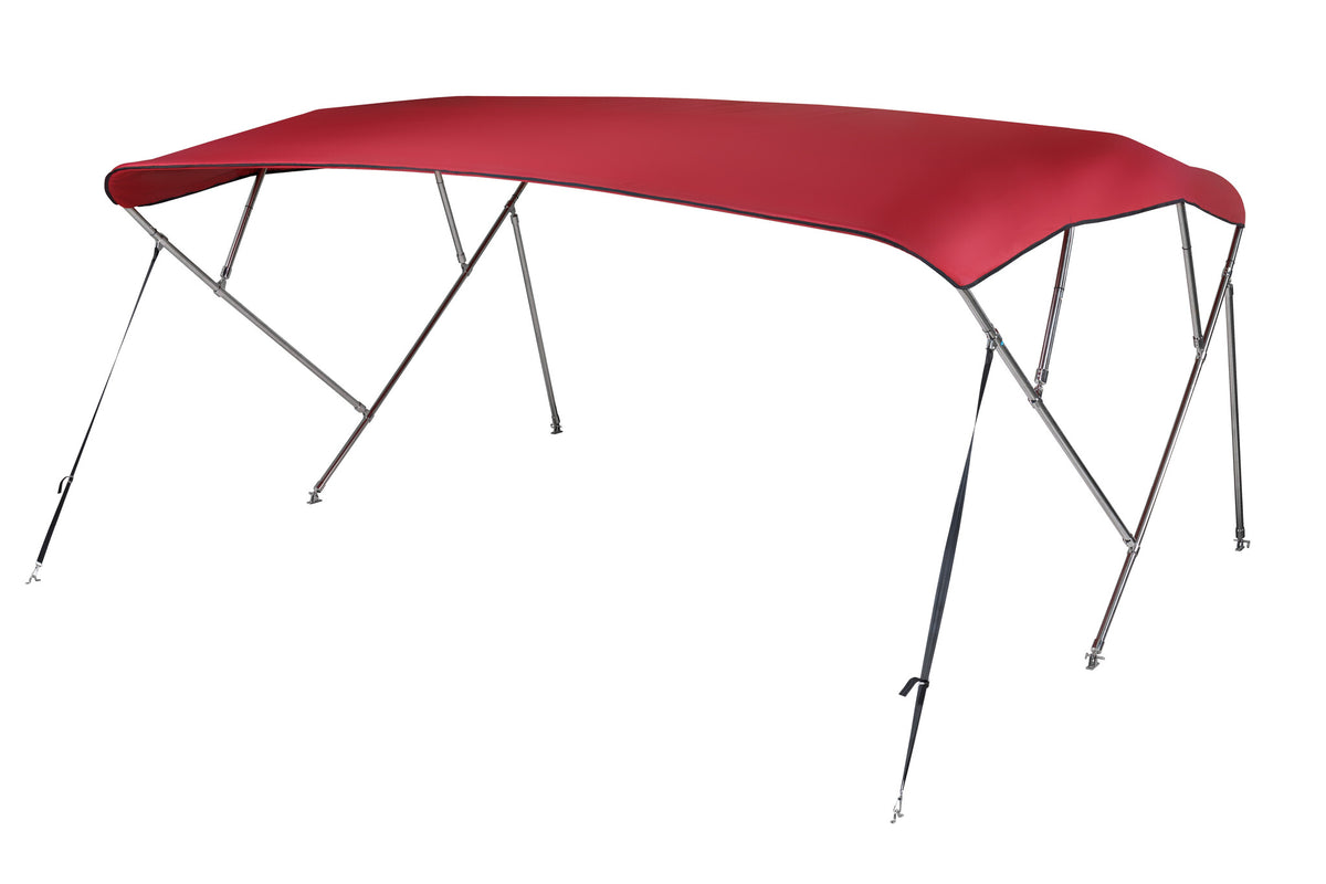 NALUX  RVS Biminitop 4 bogen - Hoogte 117 cm -Breedte 284-300 cm