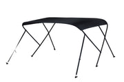 NALUX Biminitop 3 bogen zwart frame- Hoogte 117 cm -Breedte 170-182 cm