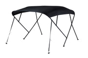 NALUX Biminitop 4  bogen zwart frame- Hoogte 137 cm -Breedte 170-182 cm